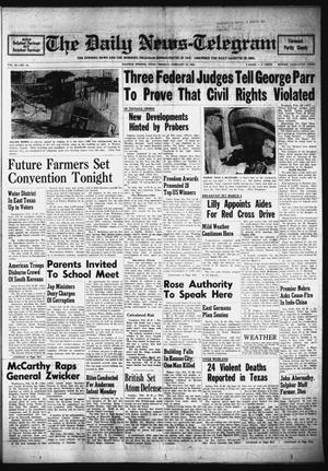 The Daily News-Telegram (Sulphur Springs, Tex.), Vol. 56, No. 44, Ed. 1 Monday, February 22, 1954
