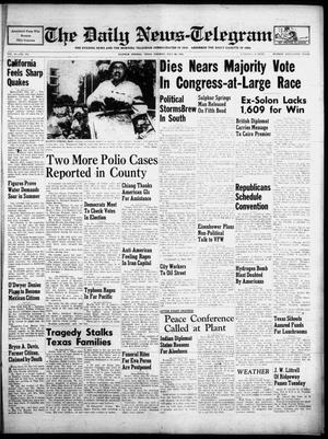 The Daily News-Telegram (Sulphur Springs, Tex.), Vol. 54, No. 179, Ed. 1 Tuesday, July 29, 1952