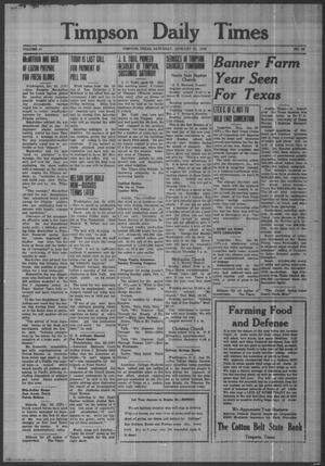 Timpson Daily Times (Timpson, Tex.), Vol. 41, No. 22, Ed. 1 Saturday, January 31, 1942