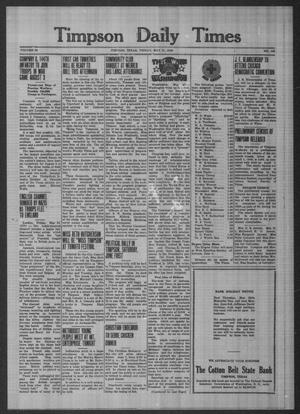 Timpson Daily Times (Timpson, Tex.), Vol. 39, No. 109, Ed. 1 Friday, May 31, 1940