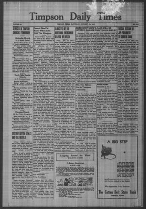 Timpson Daily Times (Timpson, Tex.), Vol. 40, No. 212, Ed. 1 Saturday, October 25, 1941