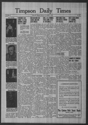 Timpson Daily Times (Timpson, Tex.), Vol. 39, No. 201, Ed. 1 Monday, October 7, 1940