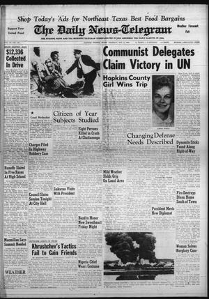 The Daily News-Telegram (Sulphur Springs, Tex.), Vol. 82, No. 237, Ed. 1 Thursday, October 6, 1960
