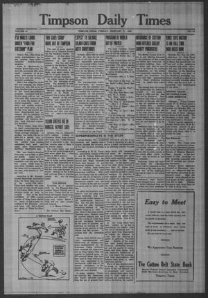 Timpson Daily Times (Timpson, Tex.), Vol. 41, No. 34, Ed. 1 Tuesday, February 17, 1942