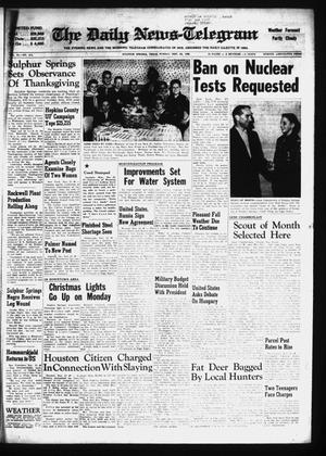 The Daily News-Telegram (Sulphur Springs, Tex.), Vol. 81, No. 315, Ed. 1 Sunday, November 22, 1959