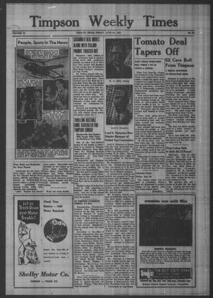 Timpson Weekly Times (Timpson, Tex.), Vol. 70, No. 25, Ed. 1 Friday, June 24, 1955