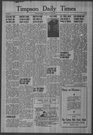 Timpson Daily Times (Timpson, Tex.), Vol. 41, No. 101, Ed. 1 Friday, May 22, 1942