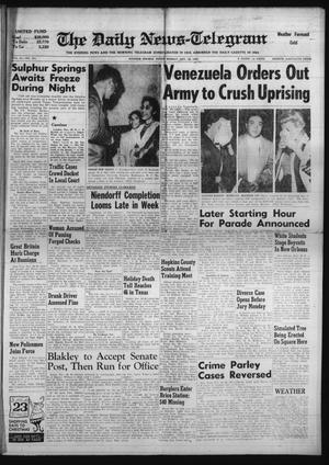 The Daily News-Telegram (Sulphur Springs, Tex.), Vol. 82, No. 281, Ed. 1 Monday, November 28, 1960