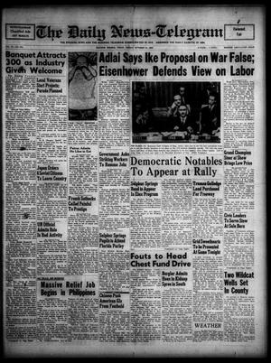 The Daily News-Telegram (Sulphur Springs, Tex.), Vol. 54, No. 254, Ed. 1 Friday, October 24, 1952