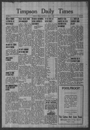 Timpson Daily Times (Timpson, Tex.), Vol. 41, No. 129, Ed. 1 Wednesday, July 1, 1942