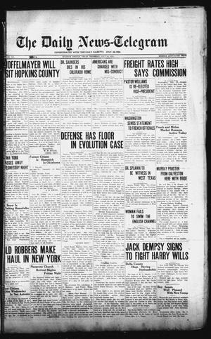 The Daily News-Telegram (Sulphur Springs, Tex.), Vol. 27, No. 161, Ed. 1 Thursday, July 16, 1925