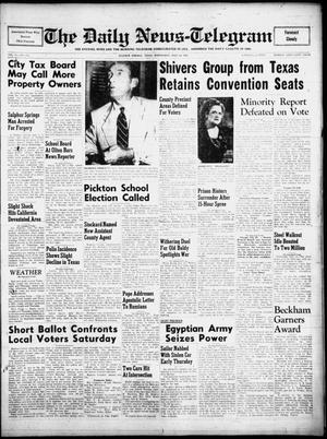 The Daily News-Telegram (Sulphur Springs, Tex.), Vol. 54, No. 174, Ed. 1 Wednesday, July 23, 1952