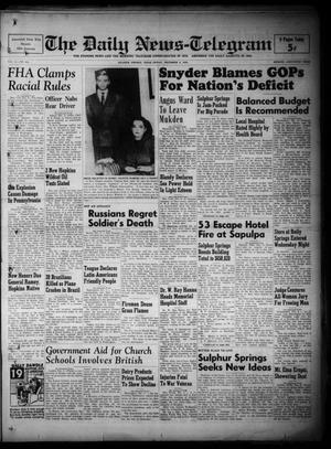 The Daily News-Telegram (Sulphur Springs, Tex.), Vol. 51, No. 285, Ed. 1 Friday, December 2, 1949
