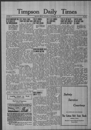 Timpson Daily Times (Timpson, Tex.), Vol. 39, No. 237, Ed. 1 Wednesday, November 27, 1940
