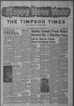 The Timpson Times (Timpson, Tex.), Vol. 79, No. 1, Ed. 1 Friday, January 3, 1964