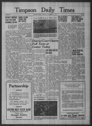 Timpson Daily Times (Timpson, Tex.), Vol. 53, No. 251, Ed. 1 Monday, November 7, 1938