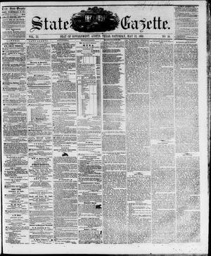 Primary view of object titled 'State Gazette. (Austin, Tex.), Vol. 11, No. 40, Ed. 1, Saturday, May 12, 1860'.