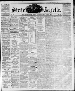 State Gazette. (Austin, Tex.), Vol. 11, No. 41, Ed. 1, Saturday, May 19, 1860