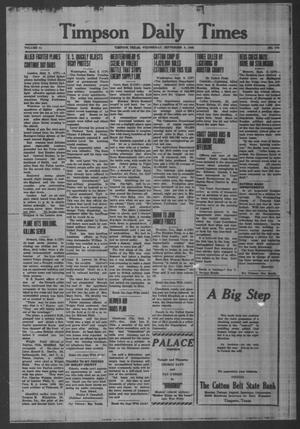 Timpson Daily Times (Timpson, Tex.), Vol. 41, No. 179, Ed. 1 Wednesday, September 9, 1942