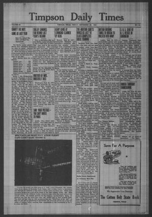 Timpson Daily Times (Timpson, Tex.), Vol. 40, No. 191, Ed. 1 Friday, September 26, 1941