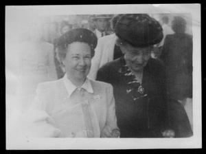 [Photograph of Mamie Davis George (right)]