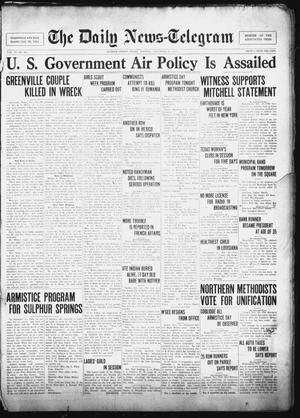 The Daily News-Telegram (Sulphur Springs, Tex.), Vol. 27, No. 261, Ed. 1 Tuesday, November 10, 1925