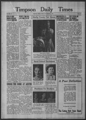 Timpson Daily Times (Timpson, Tex.), Vol. 38, No. 217, Ed. 1 Friday, November 3, 1939