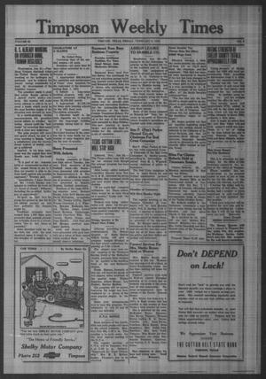 Timpson Weekly Times (Timpson, Tex.), Vol. 65, No. 5, Ed. 1 Friday, February 3, 1950