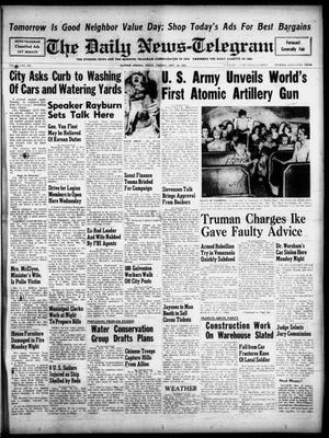 The Daily News-Telegram (Sulphur Springs, Tex.), Vol. 54, No. 233, Ed. 1 Tuesday, September 30, 1952
