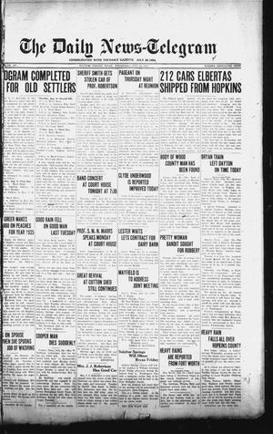 Primary view of object titled 'The Daily News-Telegram (Sulphur Springs, Tex.), Vol. 27, No. 167, Ed. 1 Wednesday, July 29, 1925'.