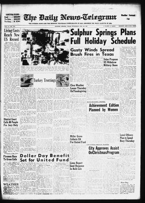 The Daily News-Telegram (Sulphur Springs, Tex.), Vol. 81, No. 318, Ed. 1 Wednesday, November 25, 1959