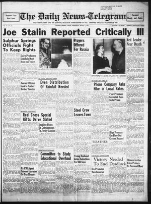 The Daily News-Telegram (Sulphur Springs, Tex.), Vol. 55, No. 53, Ed. 1 Wednesday, March 4, 1953