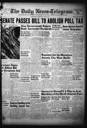 The Daily News-Telegram (Sulphur Springs, Tex.), Vol. 51, No. 93, Ed. 1 Tuesday, April 19, 1949