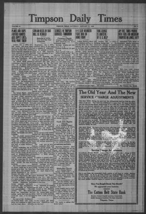 Timpson Daily Times (Timpson, Tex.), Vol. 42, No. 2, Ed. 1 Saturday, January 2, 1943