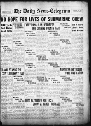 The Daily News-Telegram (Sulphur Springs, Tex.), Vol. 27, No. 224, Ed. 1 Monday, September 28, 1925