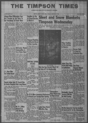 The Timpson Times (Timpson, Tex.), Vol. 80, No. 9, Ed. 1 Friday, February 26, 1965