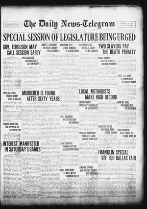 The Daily News-Telegram (Sulphur Springs, Tex.), Vol. 27, No. 240, Ed. 1 Friday, October 16, 1925