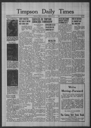 Timpson Daily Times (Timpson, Tex.), Vol. 39, No. 35, Ed. 1 Saturday, February 17, 1940
