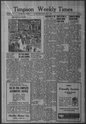 Timpson Weekly Times (Timpson, Tex.), Vol. 72, No. 20, Ed. 1 Friday, May 17, 1957