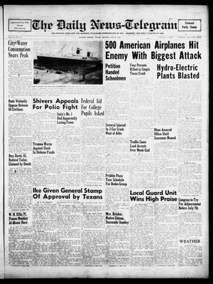 Primary view of The Daily News-Telegram (Sulphur Springs, Tex.), Vol. 54, No. 149, Ed. 1 Monday, June 23, 1952
