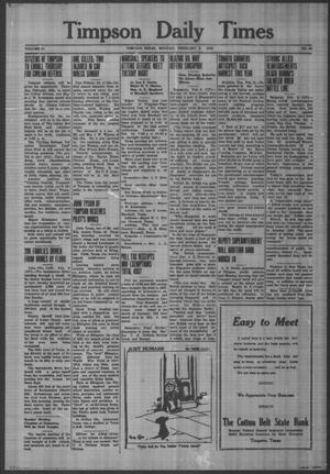Timpson Daily Times (Timpson, Tex.), Vol. 41, No. 28, Ed. 1 Monday, February 9, 1942