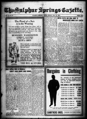 The Sulphur Springs Gazette. (Sulphur Springs, Tex.), Vol. 52, No. 31, Ed. 1 Friday, May 22, 1914