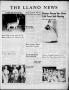 Newspaper: The Llano News (Llano, Tex.), Vol. 66, No. 50, Ed. 1 Thursday, Novemb…