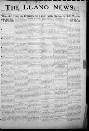 The Llano News. (Llano, Tex.), Vol. 31, No. 20, Ed. 1 Tuesday, August 18, 1914
