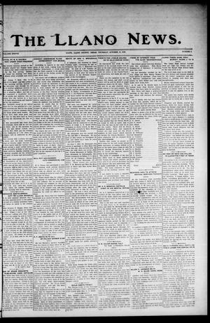 The Llano News. (Llano, Tex.), Vol. 38, No. 8, Ed. 1 Thursday, October 15, 1925