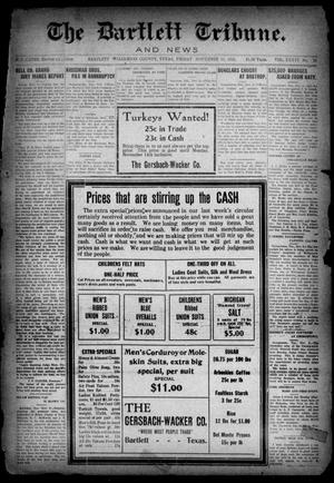 The Bartlett Tribune and News (Bartlett, Tex.), Vol. 36, No. 18, Ed. 1, Friday, November 11, 1921