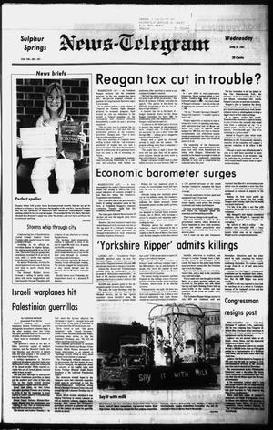 Sulphur Springs News-Telegram (Sulphur Springs, Tex.), Vol. 103, No. 101, Ed. 1 Wednesday, April 29, 1981