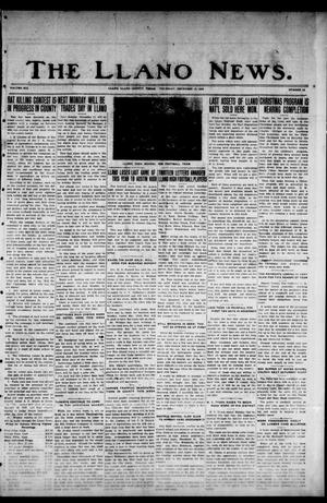 Primary view of object titled 'The Llano News. (Llano, Tex.), Vol. 41, No. 15, Ed. 1 Thursday, December 13, 1928'.