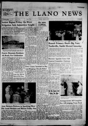 The Llano News (Llano, Tex.), Vol. 67, No. 39, Ed. 1 Thursday, August 30, 1956