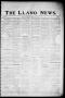 Newspaper: The Llano News. (Llano, Tex.), Vol. 36, No. 39, Ed. 1 Thursday, May 8…